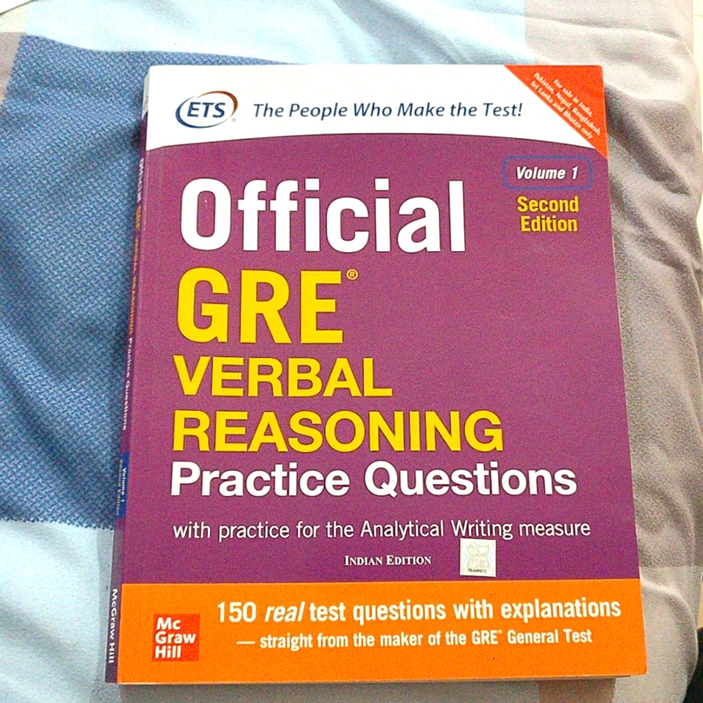 Official GRE verbal reasoning vol 1 - Picture 1 of 7